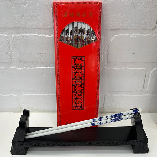 Baguettes En Porcelaine À Jingdezhen- 10 paires