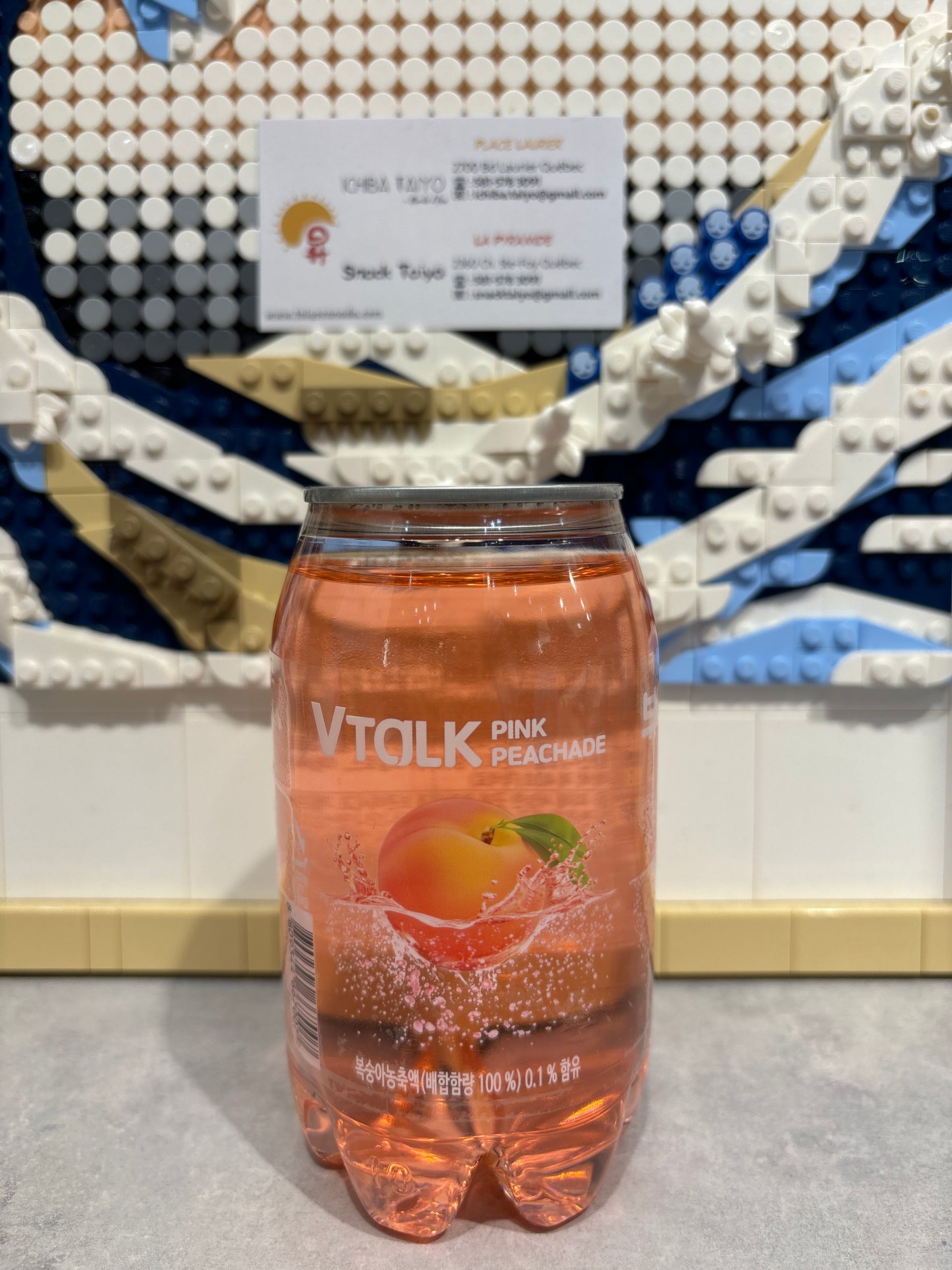 Boisson gazeuse à la pêche VTALK