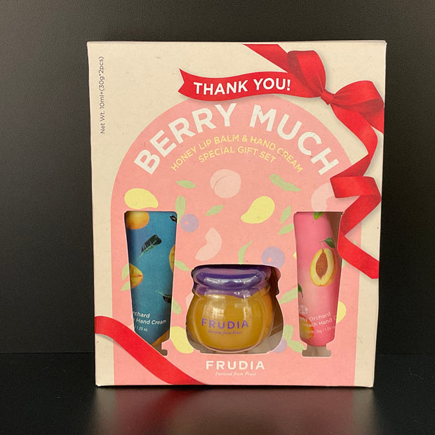 FRUDIA Ensemble cadeau spécial baume à lèvres au miel et crème pour les mains