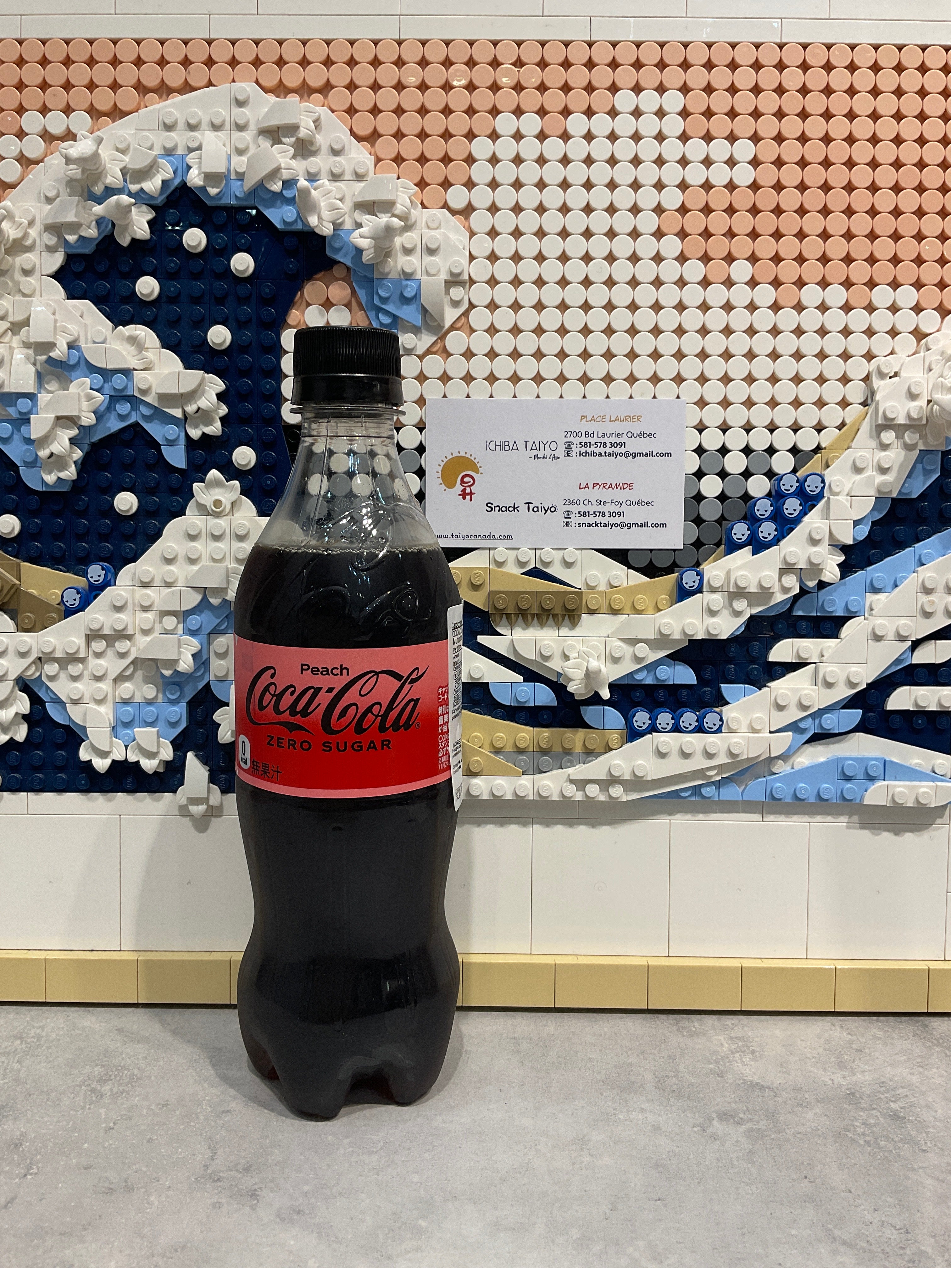 Coca cola zéro à la pêche