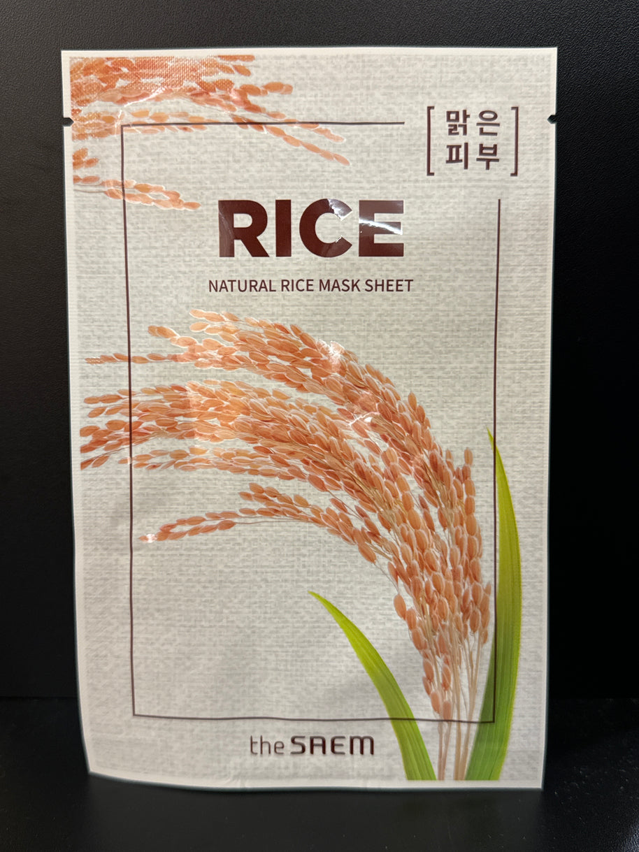THE SAEM La feuille de masque riz naturel