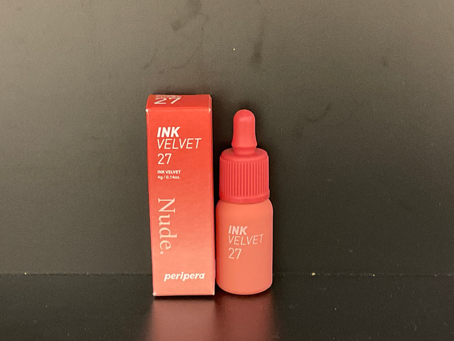 PERIPERA Encre Velvet Lip Tint  027 Strawberry Nude