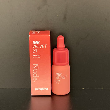 PERIPERA Encre Velvet Lip Tint  027 Strawberry Nude
