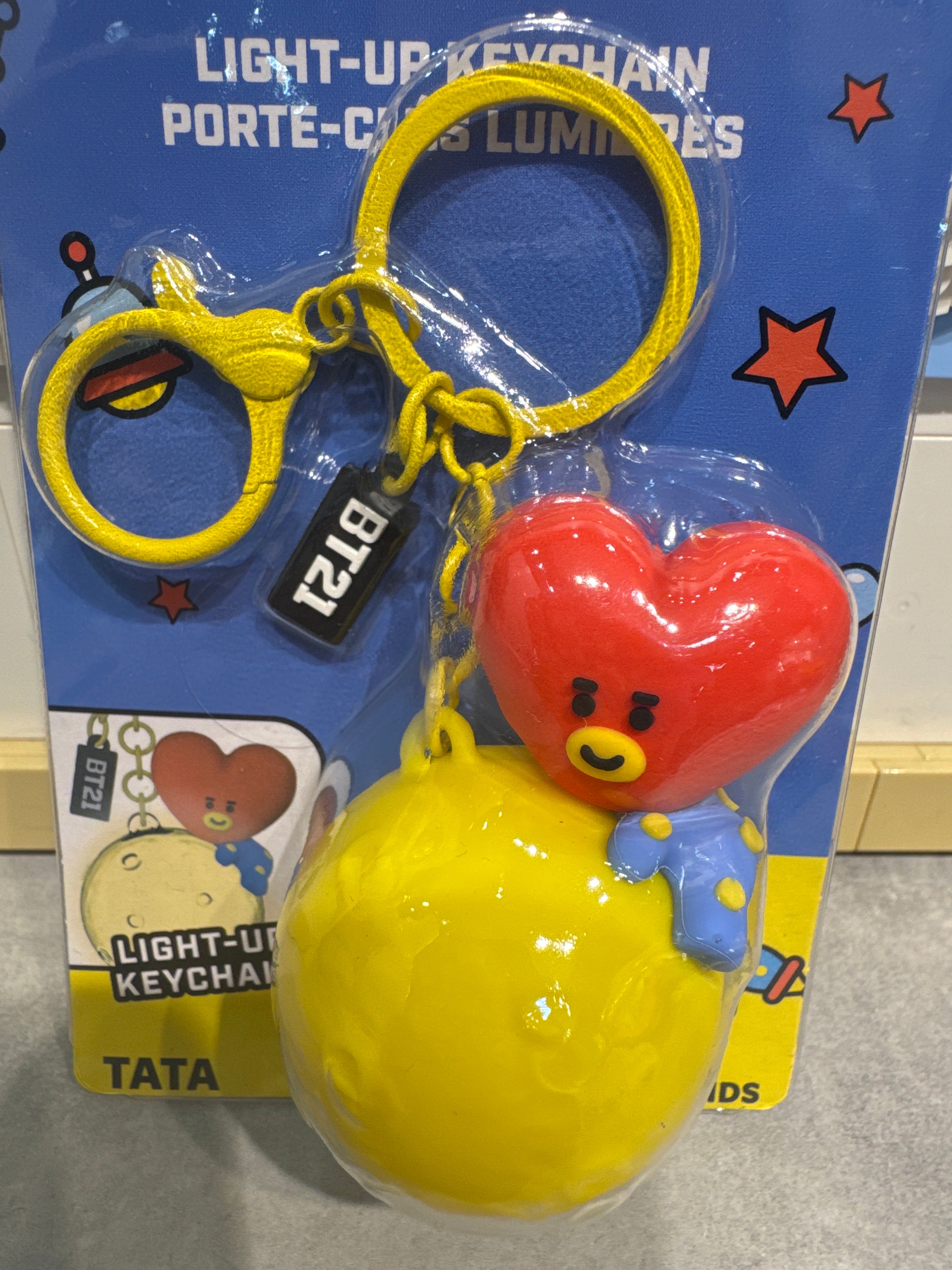 Porte-clés lumières BT21 Tata