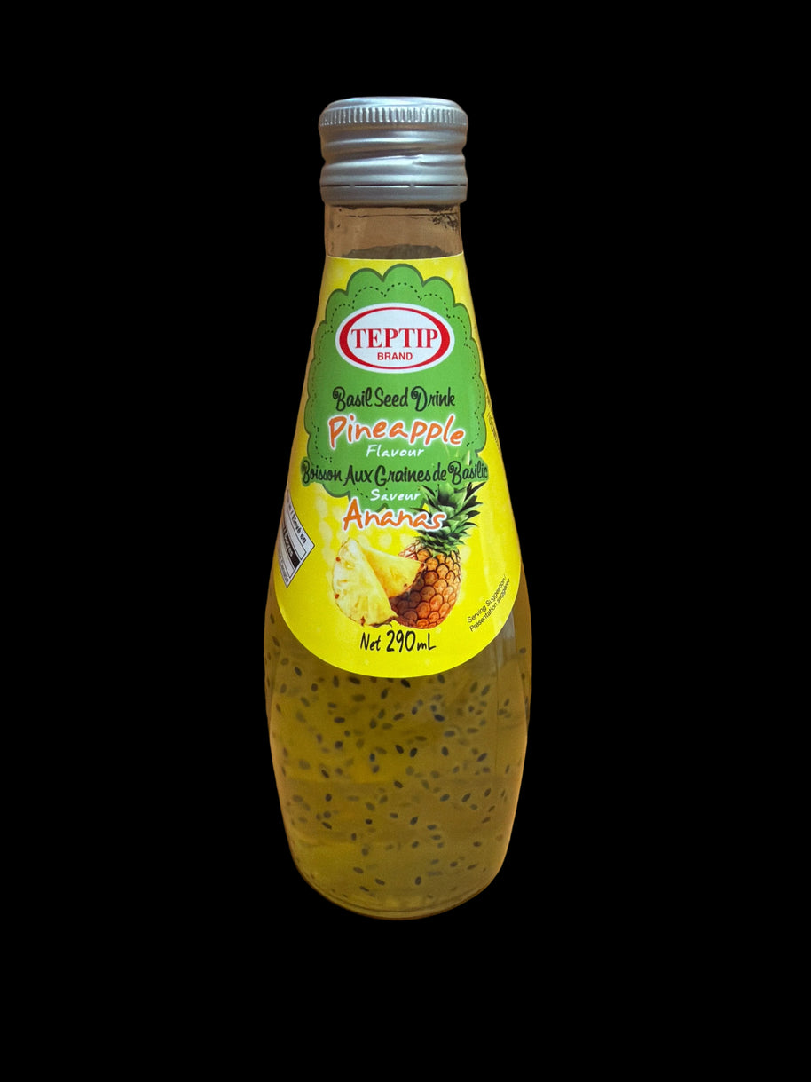 Boisson avec graines de basilic (saveur ananas)290mL