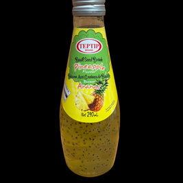 Boisson avec graines de basilic (saveur ananas)290mL