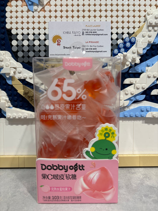 Bonbon gummie (saveur pêche) 103g