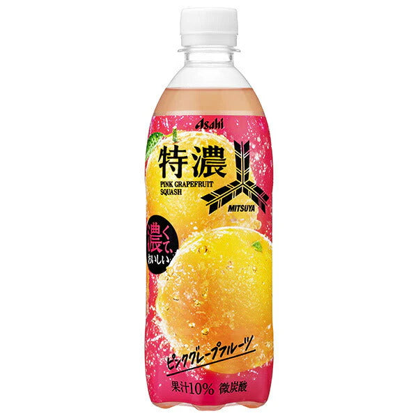 Boisson gazeuse japonaise à la pamplemousse Mitsuya Tokunou ASAHI 500mL