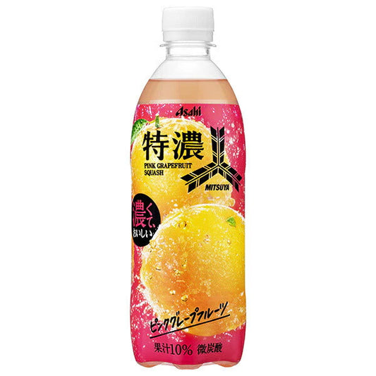 Boisson gazeuse japonaise à la pamplemousse Mitsuya Tokunou ASAHI 500mL