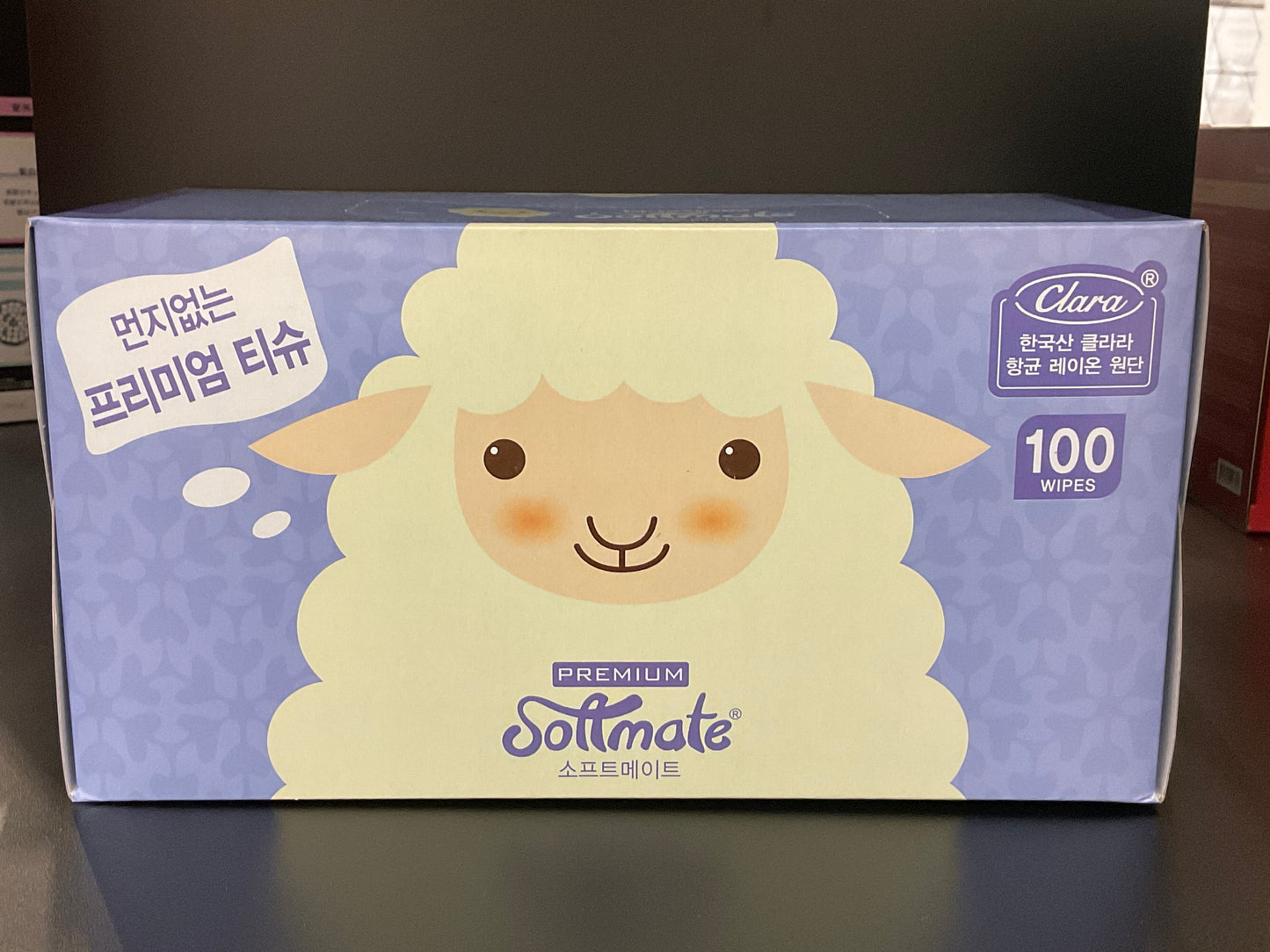 Boîte à mouchoirs secs SOFTMATE Premium Nature (100pc)