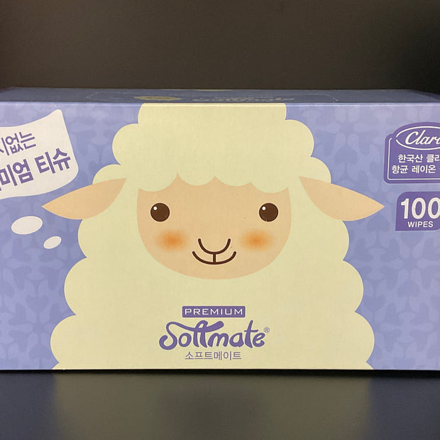 Boîte à mouchoirs secs SOFTMATE Premium Nature (100pc)