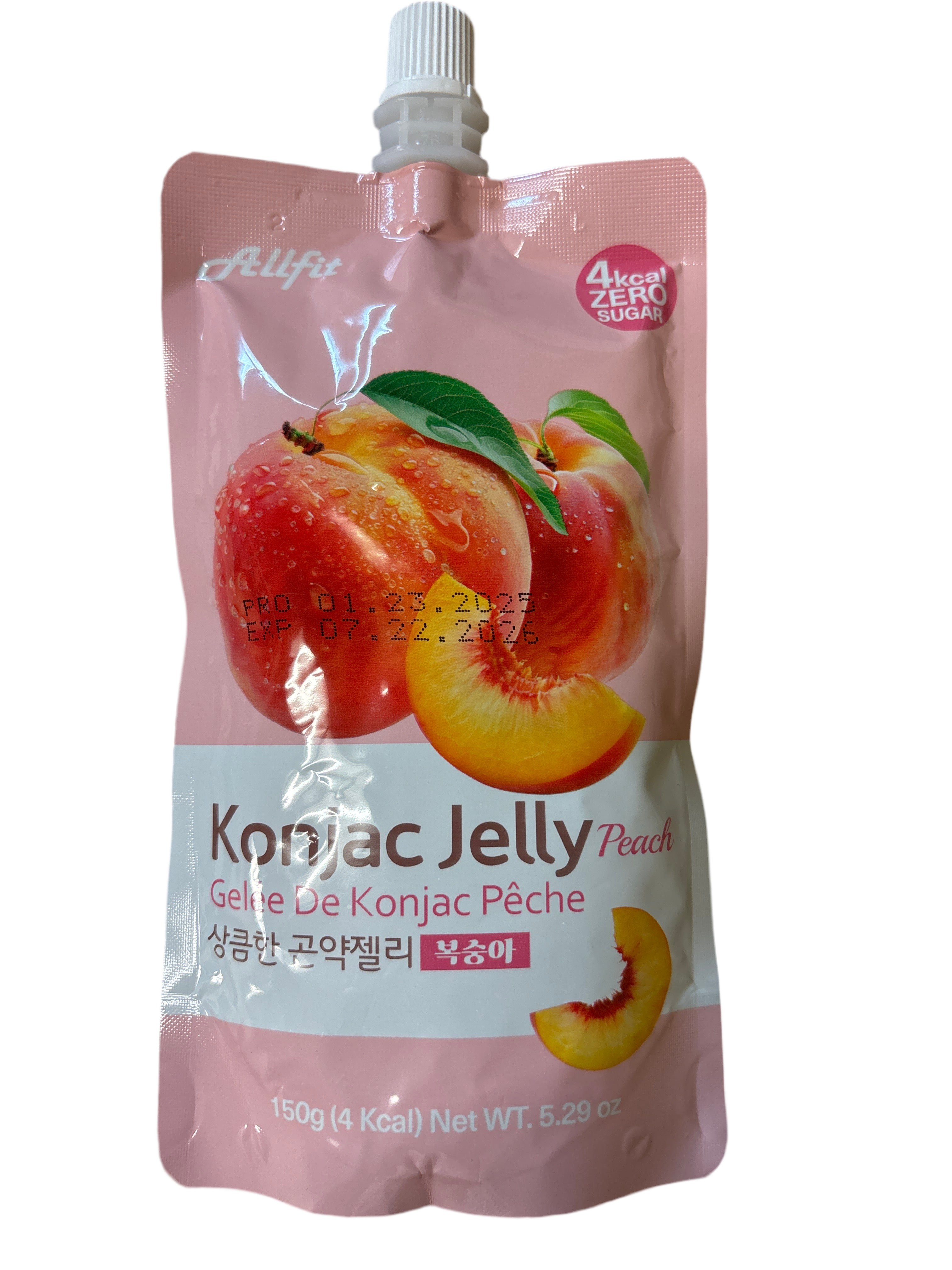 Gelée coréenne au Konjac à boire(pêche) ALLFIT