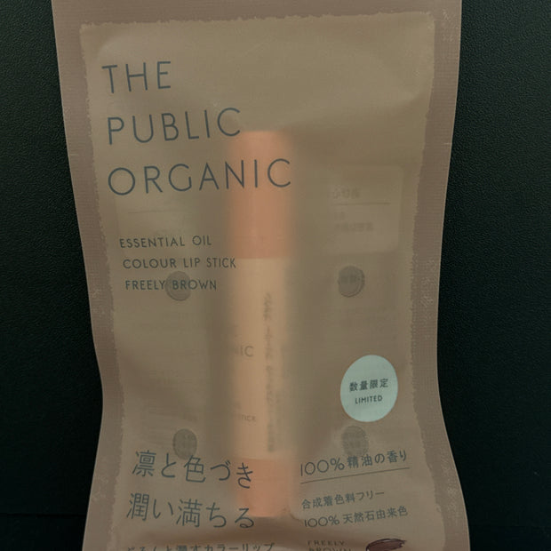 THE PUBLIC ORGANIC Color Lip Stick Freely Brown