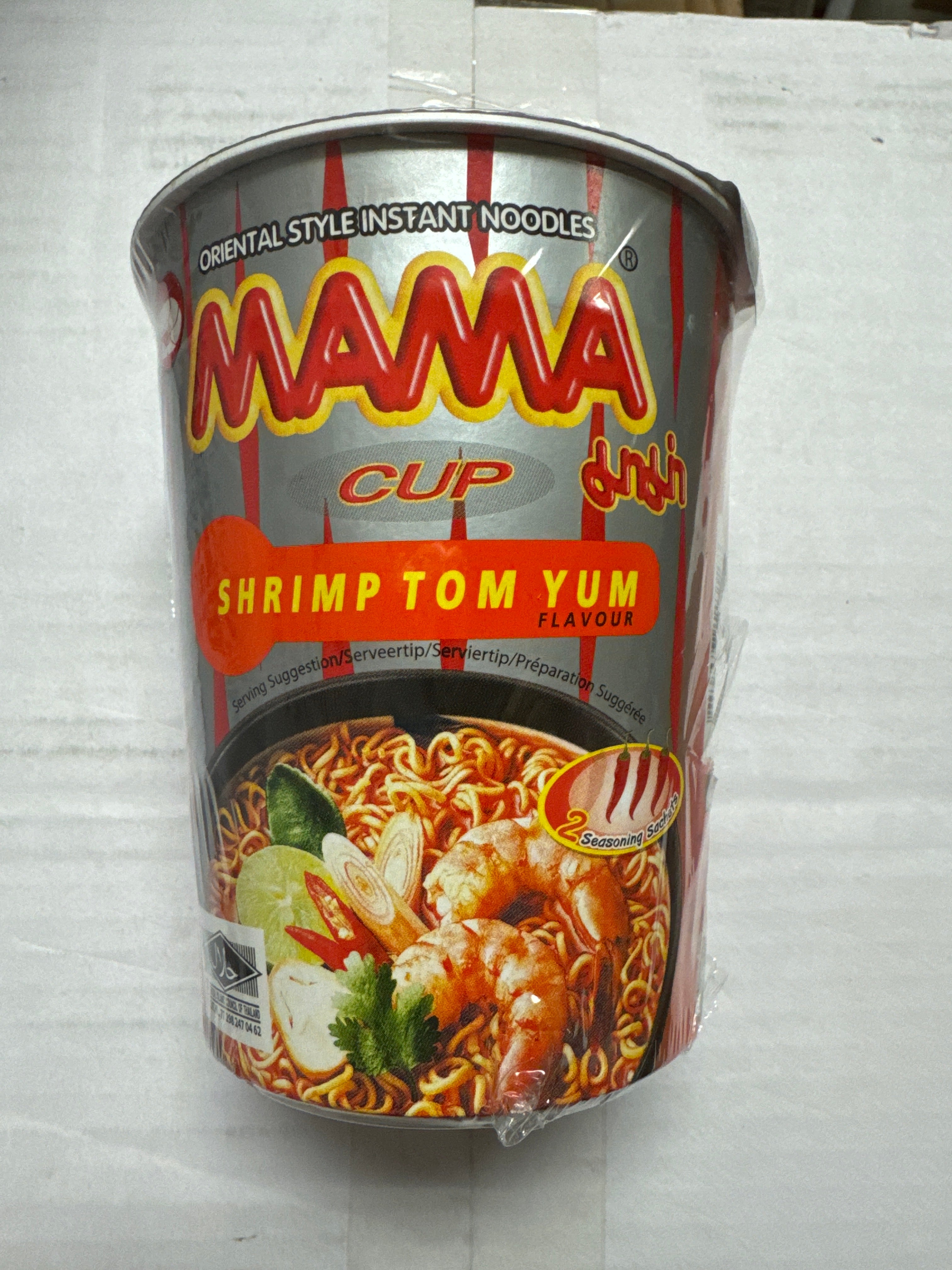 Nouille instantanée au saveur de Tom Yum au crevette MAMA