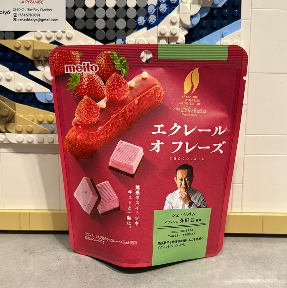 Chocolat à l’éclair à la fraise