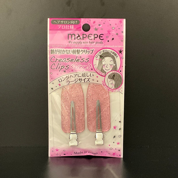 MAPEPE Clips sans plis Grand rose 2pcs