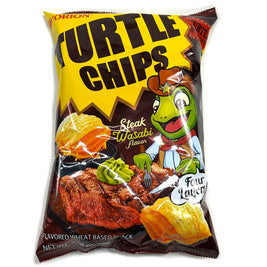 Chips Turtle Orion (saveur steak au wasabi) 160g-LF
