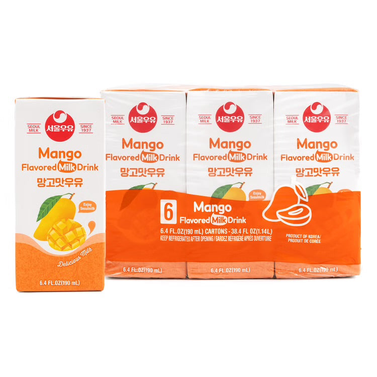 Séoul Milk mango milk drink 韩国芒果牛奶 190mL