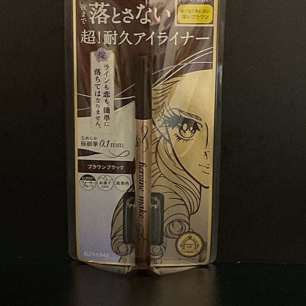 KISS ME Make Liquid Eyeliner Rich Keep 02 Black Brown