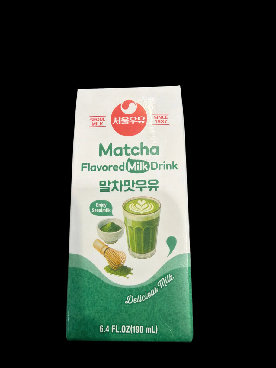 Séoul Milk matcha milk drink 韩国芒果牛奶 190mL