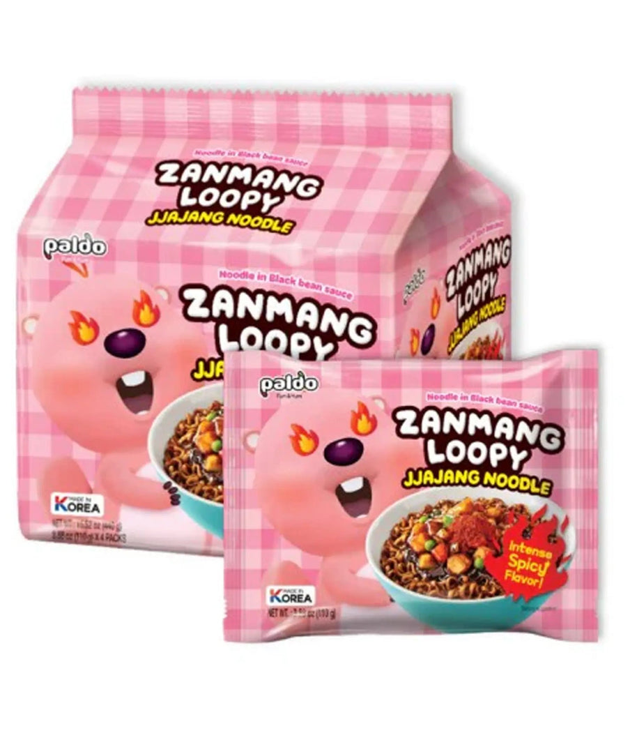 Nouille Jjajang épicé PALDO Zanmang Loopy 110g