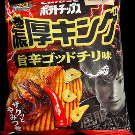 CALBEE chips (saveur poulet à l’ail épicé BBQ) 52g