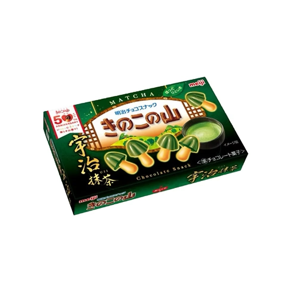 Biscuit chocolat et matcha de champignons japonais MEIJI 日本巧克力菓子 64g
