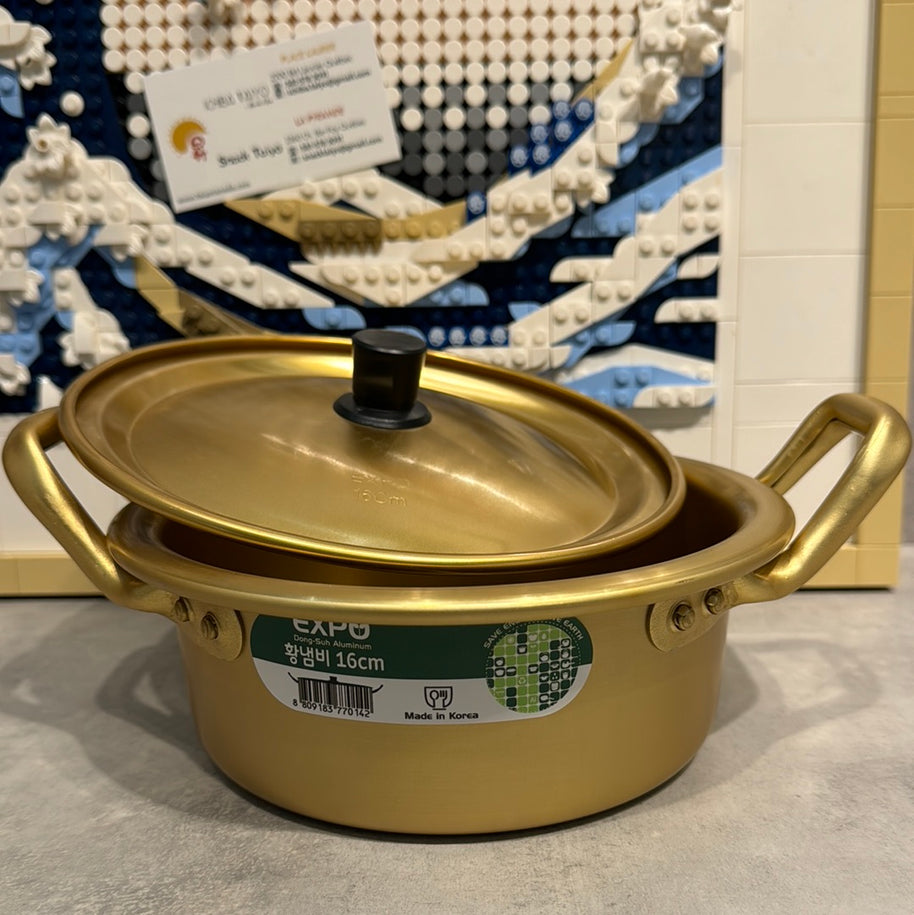 Chaudière pour ramen en aluminium avec couvercle