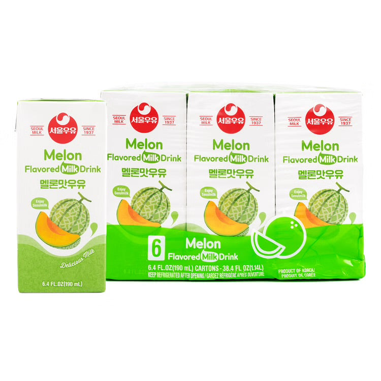 Séoul Milk melon milk drink 韩国蜜瓜牛奶 190mL