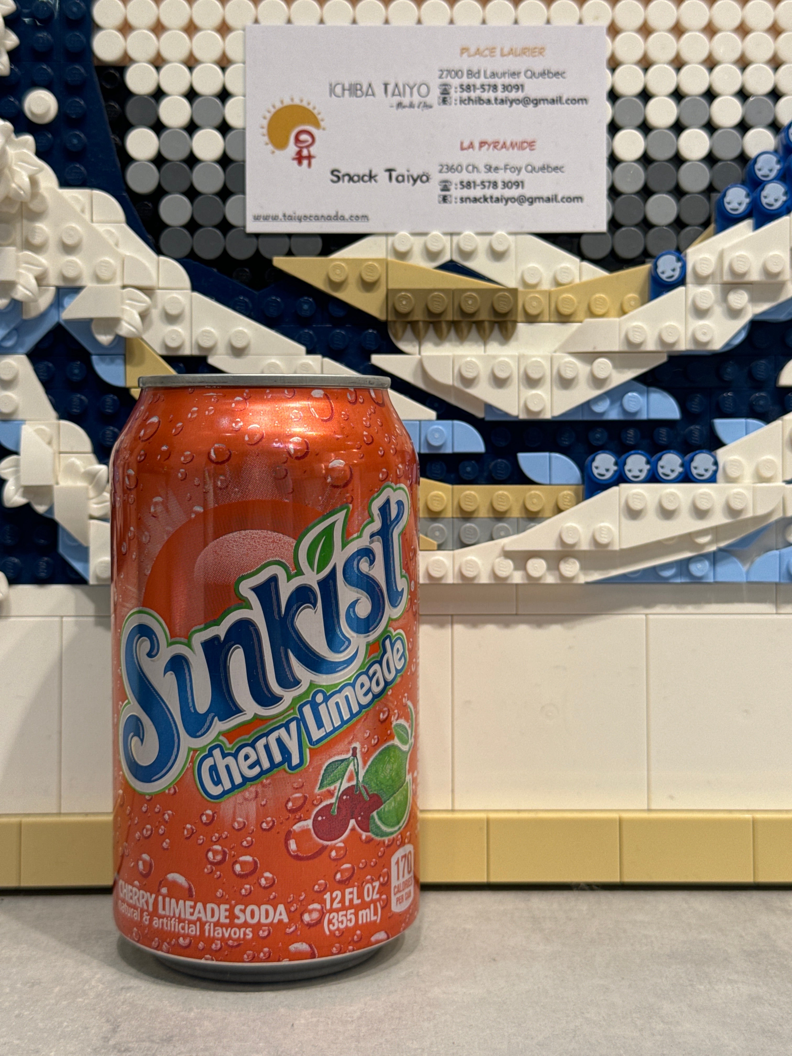 Sunkist soda à la lime et cerise