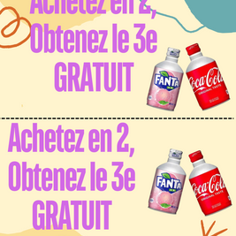 Fanta/Cola 1 gratuit