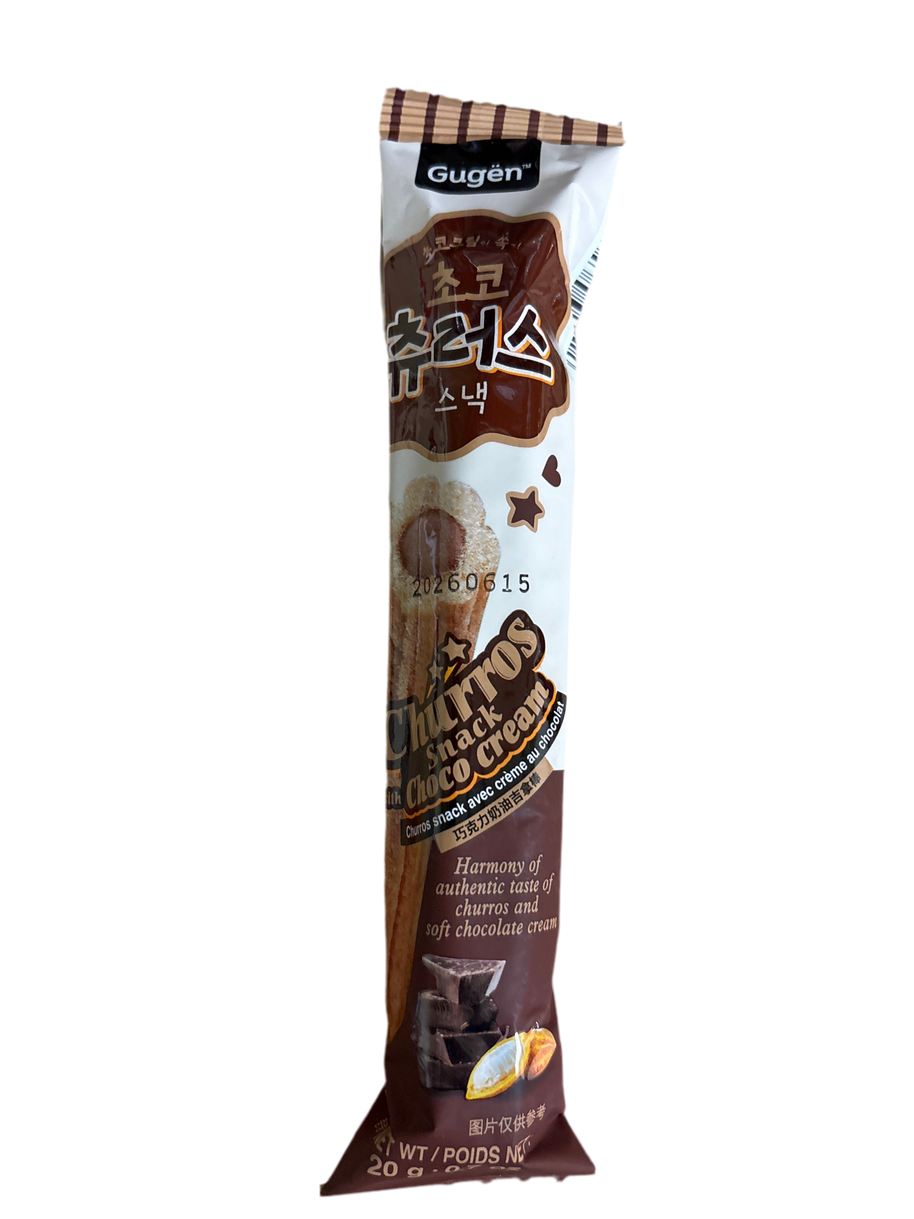 Collation Churros avec crème au chocolat