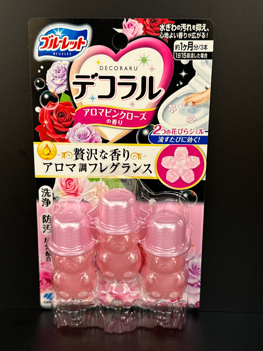 KOBAYASHI Toilet Cleansing Pink Rose Scent 3pcs