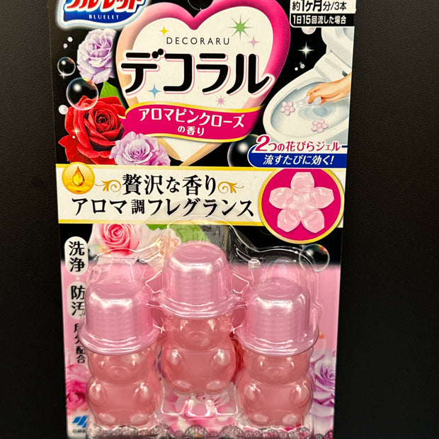 KOBAYASHI Toilet Cleansing Pink Rose Scent 3pcs