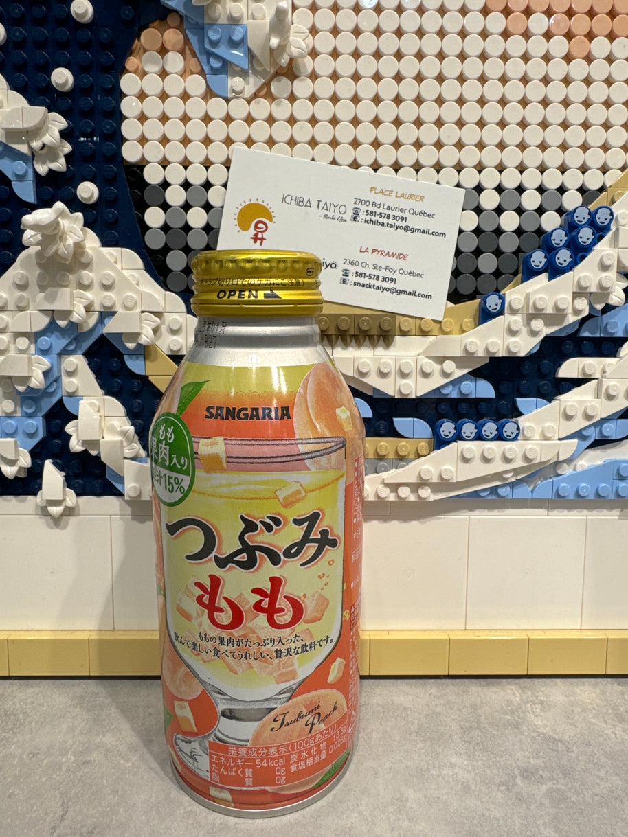 Jus à la pêche avec Nata de coco SANGARIA