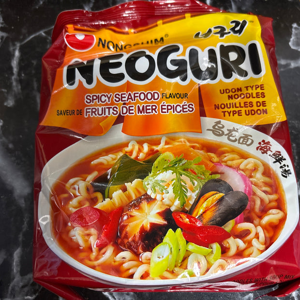 Nouilles Neoguri NONGSHIM (saveur de fruit de mer épicé) 农心 辣海鲜乌冬面 120g