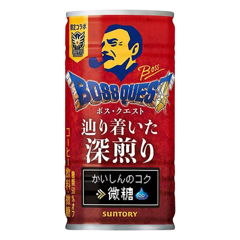 Café japonais moins de sucre BOSS x Dragonquest SUNTORY 185g