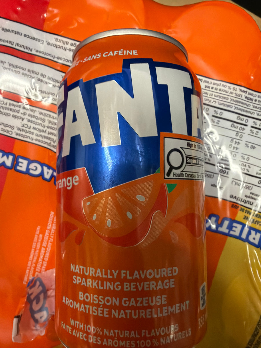 FANTA saveur d’orange 芬达 橙味汽水 355mL