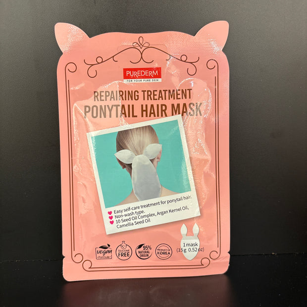 PUREDERM Masque capillaire en queue de cheval pour traitement réparateur