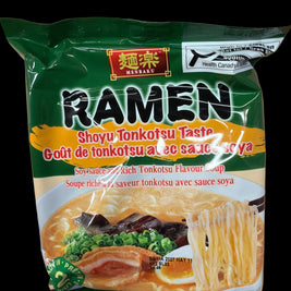 Ramen japonais au Shoyu Tonkotsu MENRAKU🇯🇵酱油豚骨拉面 104g x5