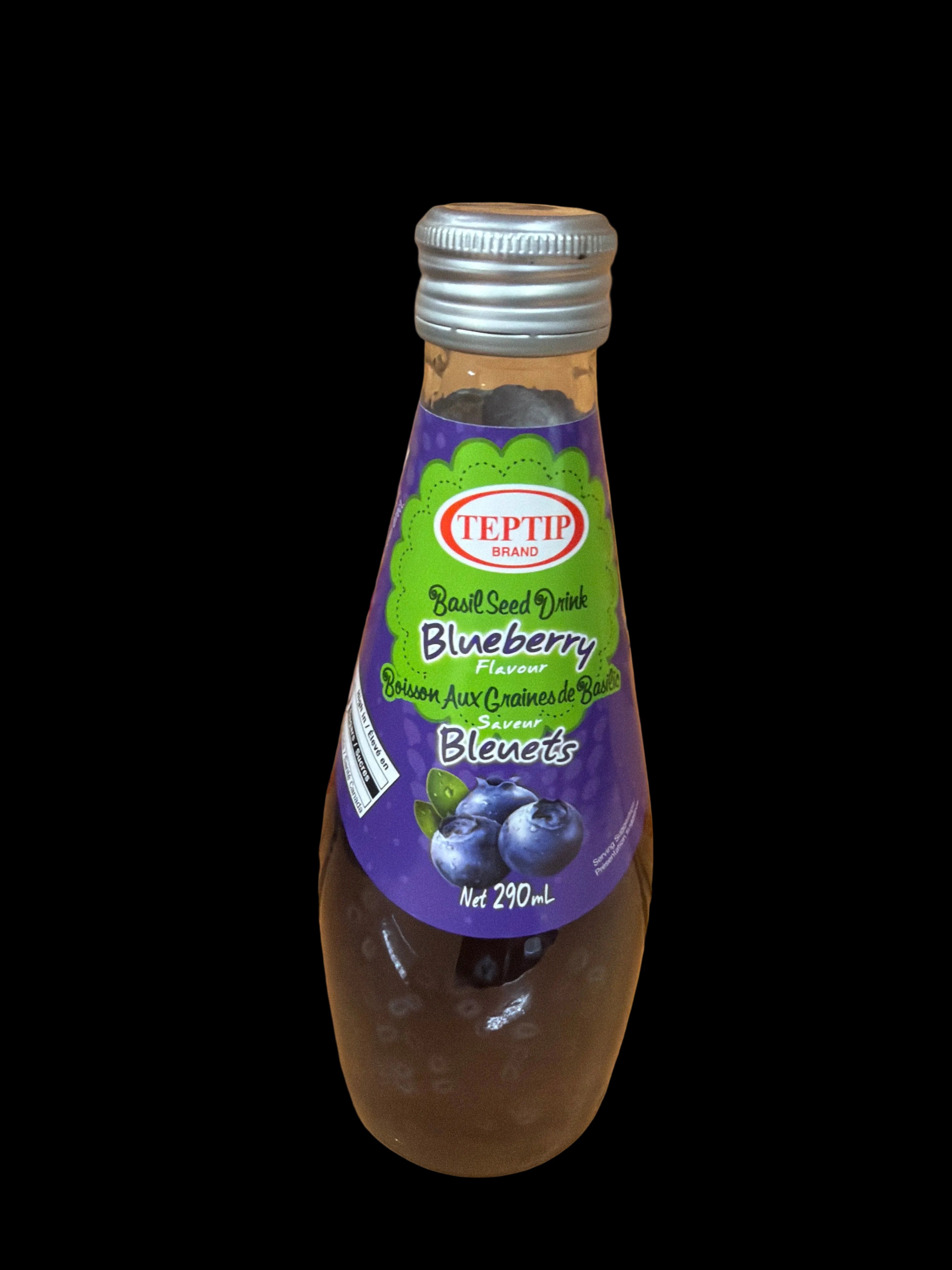 Boisson aux graines de basilic (saveur bleuet) 290mL