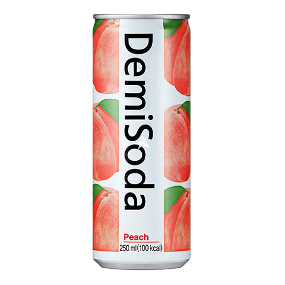 Boisson gazeuse à la pêche DEMISODA 250mL