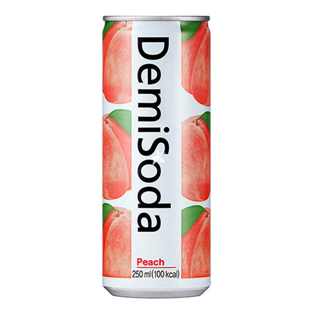 Boisson gazeuse à la pêche DEMISODA 250mL