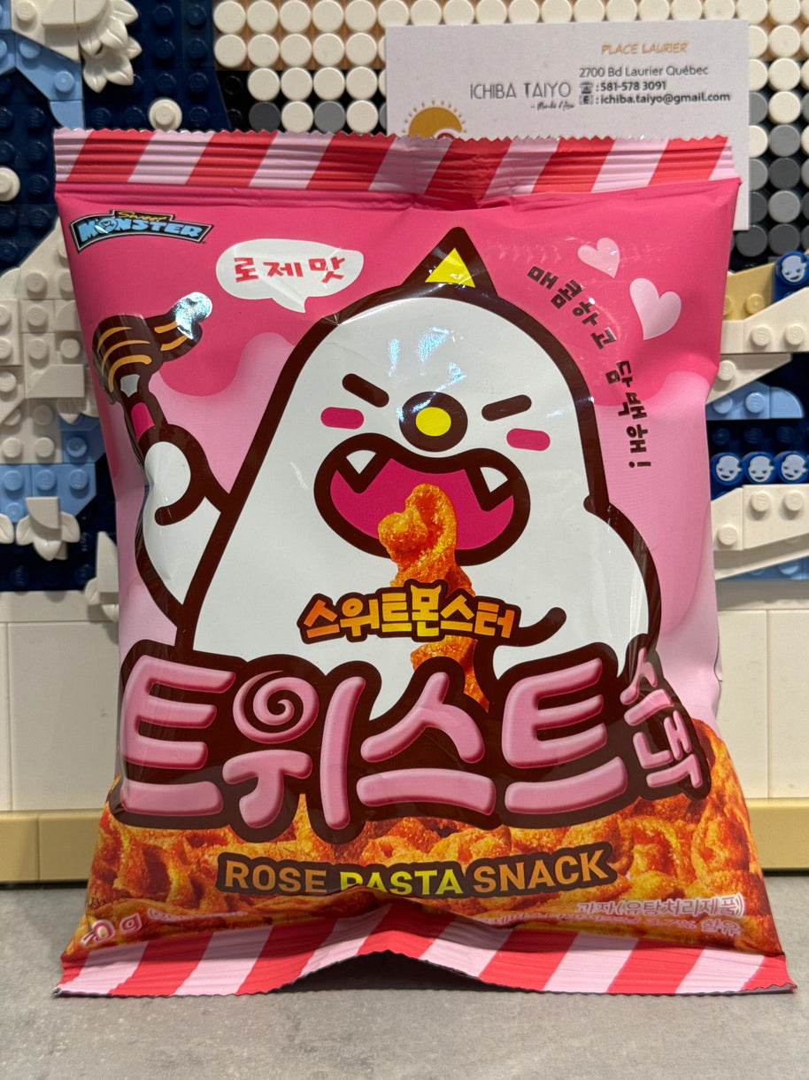 Collation de twist à la sauce rosé