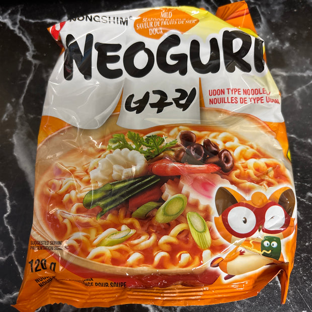 Nouilles Neoguri NONGSHIM (saveur de fruit de mer) 农心 海鲜乌冬面 120g