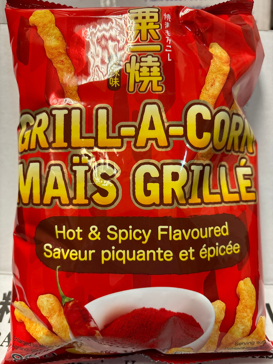Chips de maïs Calbee(saveur epicee) 栗一烧 香辣味玉米条 80g