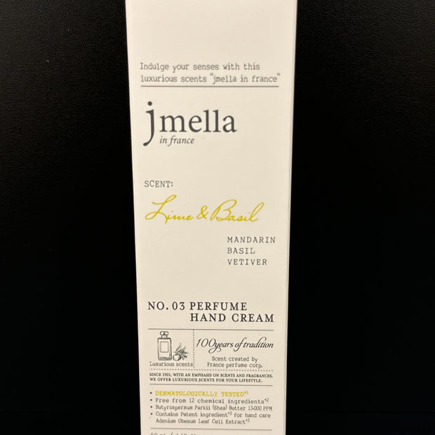 JMELLA EN FRANCE 03 Crème pour les mains au citron vert et au basilic 50ml