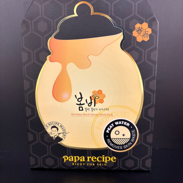 Masque-PAPA RECIPE-Bombee Black Honey Mask Pack 10pc
