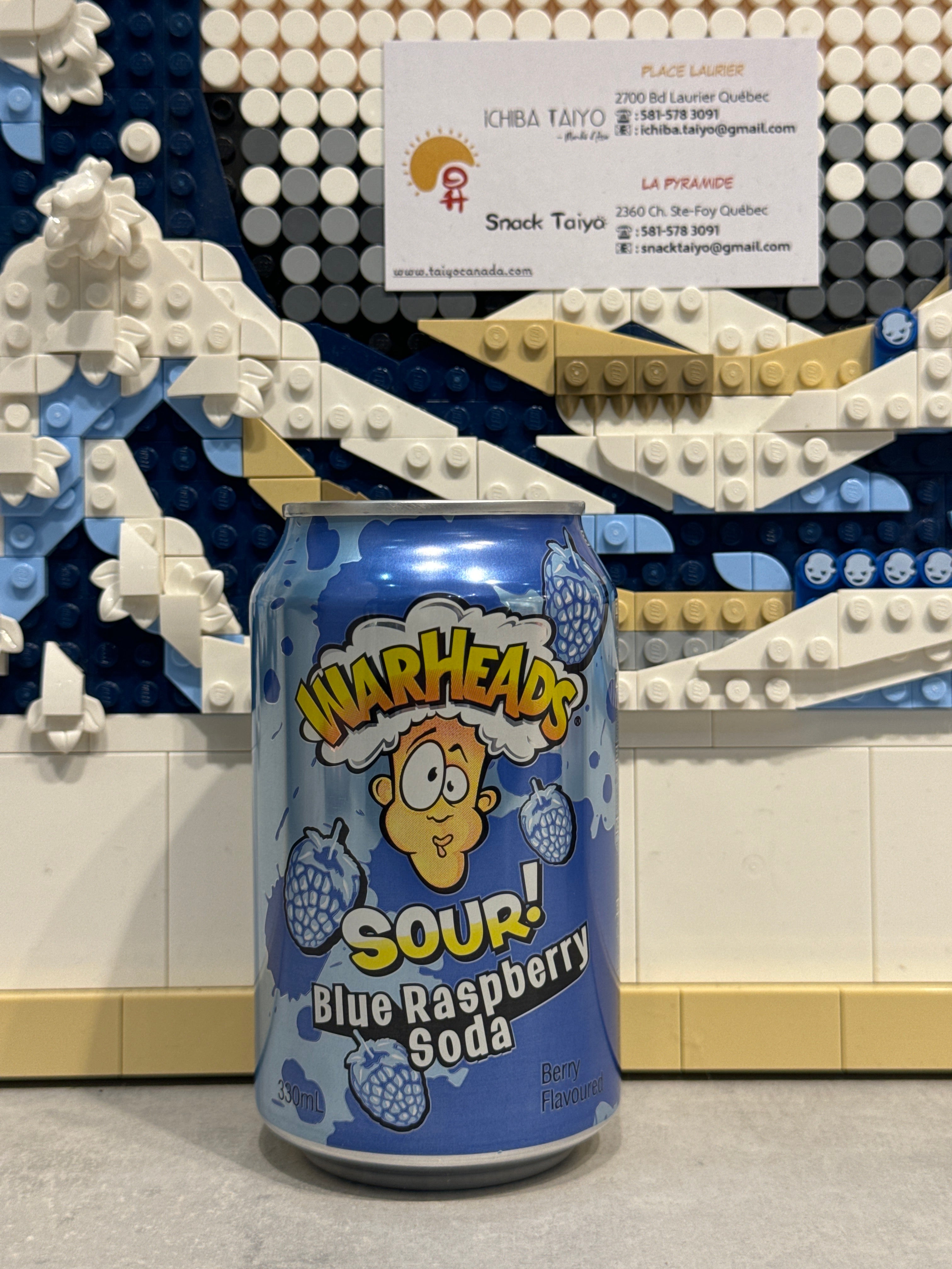 Soda sure à la framboise bleue