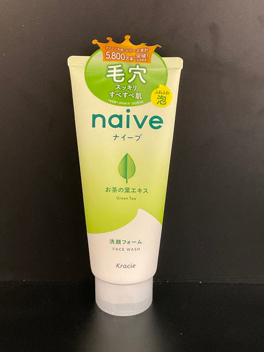 Extrait de feuille de thé en mousse KRACIE Naive Face Wash